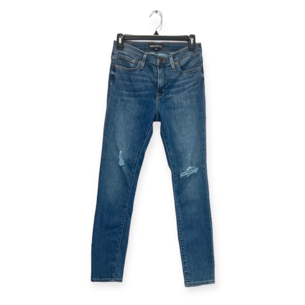J.CREW MERCANTILE High Rise Distressed Skinny Jeans size 28 New With Tag
